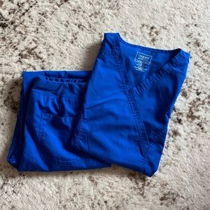 Royal blue Cherokee scrub set size Medium!